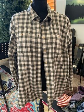 Duluth Trading Co Swingin’ Flannel Shirt Women’s XL